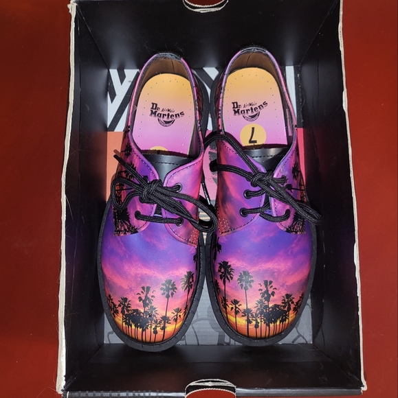 Dr Martens 1461 Los Angeles Leather Oxford Shoes Size 7 Limited Edition NEW - Picture 6 of 9